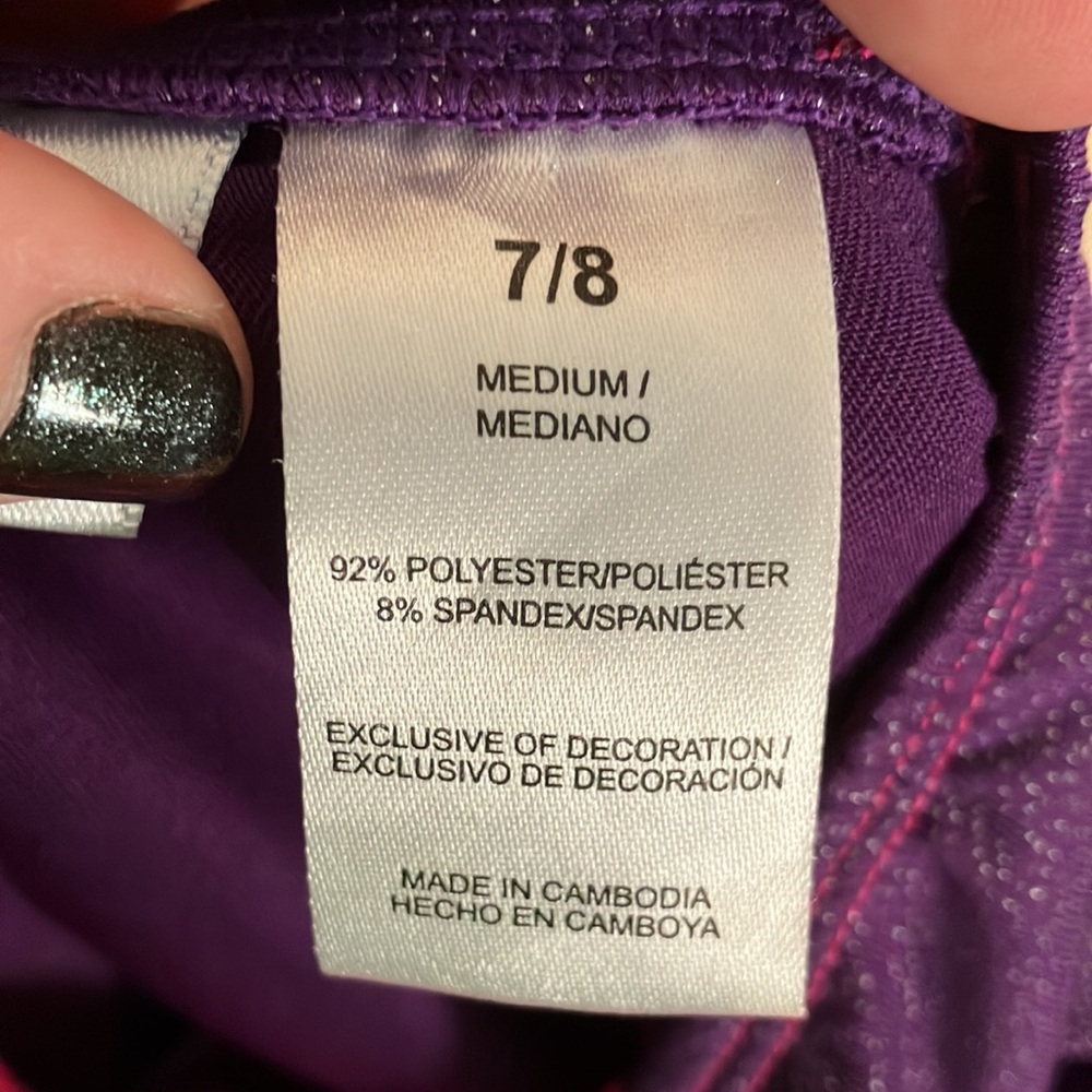 🎉4 for $20 Freestyle Gymnastics Leotard, Size Medium (7/8) - Picture 4 of 4